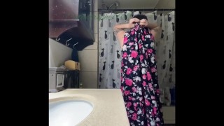 alt girl washes pussy and tits and gets real soapy in the shower