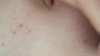 Up close of very wet and pregnant pussy 