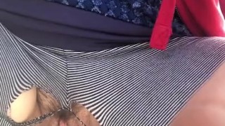 Public pissing and pleasuring in broad daylight