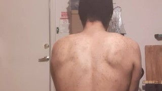 Riding A Dildo In The Garage