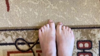 Beautiful female feet pov