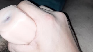 Toy pleases thick cock