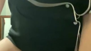 Riding my vibrator makes me so wet 