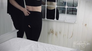 Please fuck me after a gym session! 1 ruined orgasm and 1 creampie