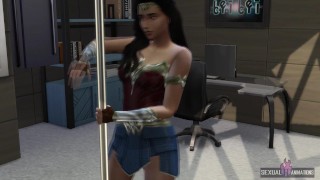 POV Wonder Woman Dances Sensual and Gets Fucked Hard - Sexual Hot Animations