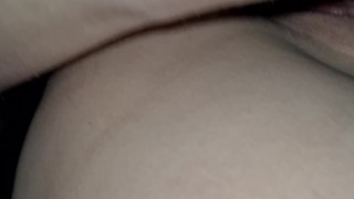 My fat wife came by for a quick one with my monster cock sleeve on