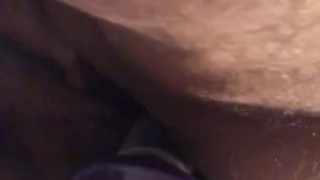 FTM bear chub plays with new toy