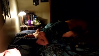 I love it when he sneaks under the covers to eat my pussy!! I cum SO HARD