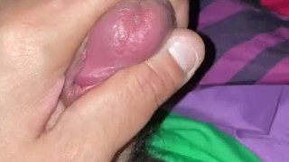 Jacking off and busting my 3 day load 