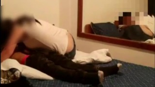 Pareja universitaria amateur folla después de la clase con tanga de lado Parte 1
