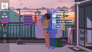 HentaiGame | The Summer | #8 good weather on Rooftop