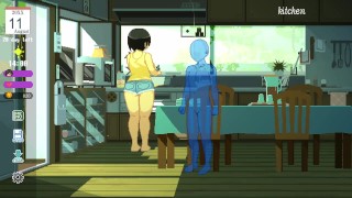 HentaiGame | The Summer | #10 Veranda And Kitchen