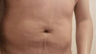 Taking a dirty shower