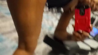 Ridin Dildo in Public Gym Pussy (upclose)
