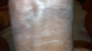 Stroking my Big black cock 