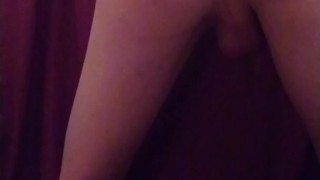 Hot twink plays with his huge cock and fingers himself