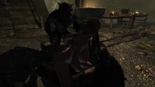 Andrea's Werewolf Gang Bang A Skyrim Story