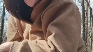 Japanese hentai schoolgirl in the woods squirt herself to exhaustion