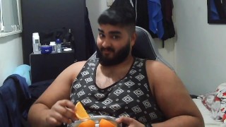 Solo Male Eating Fruit and Talking About His Day(s) #9