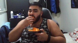 Solo Male Eating Fruit and Talking About His Day(s) #9