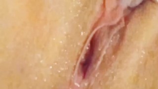 Amazing squirting orgasms while fingering my tight wet pussy and clit! (Close-Up)