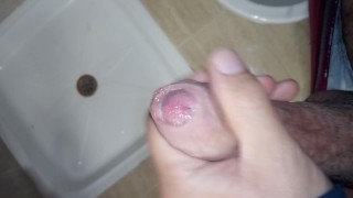 Quick wank in the bathroom