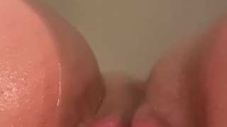 Masterbating in bath tub