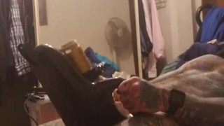 Fleshlight and Launch in the bedroom