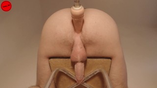 Restrained prostate orgasm