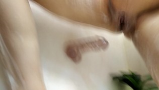 Sexy mature bitch AimeeParadise in the shower! Selfless Dick Sucking & Solo Orgasm under the Stream!
