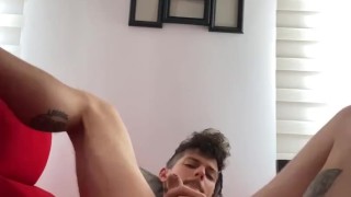 OnlyFans Star Jerking Off, Show My BIG FEET and my SWEETY COCK
