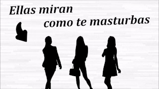 Ellas miran como te masturbas JOI anal + voz española