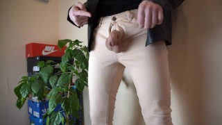 Handsome guy sexually strips for the camera