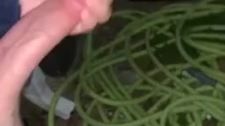 Bwc stroking outdoors