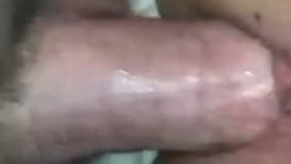 Wet tight Asian pussy getting fucked by meaty cock