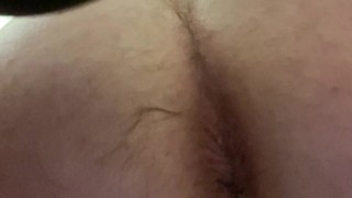 Short close up anal toy