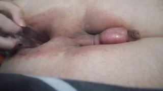 Transparent dildo ass fuck
