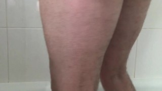 SHOWER TIME: DILDO all the way IN ** PART 2 **