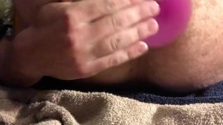 Purple toy stretch and gape