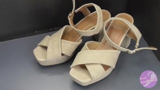 Shoe fetishism 靴フェチ　ヒールに吐精