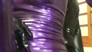 Purple Latex doll