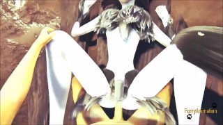 Furry Yaoi - Ram gets fucked by fox and cums inside him