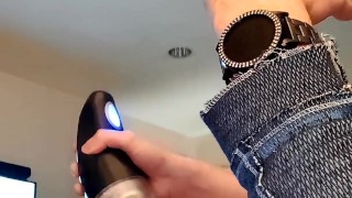 Using toy to blow my load