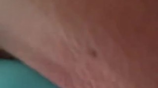 Horny slut plays with her new toy 