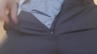 Fuck myself, cum on stomach