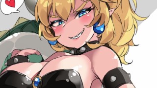 Hentai Anal JOI DOUBLE PENETRATION 2 CEI | Bowsette catches you peeking