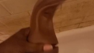 Rubbing a few out in the shower