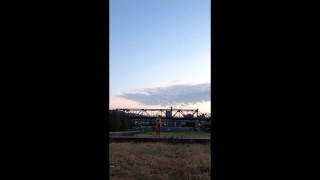1ncandenza wanks around naked in the urban park