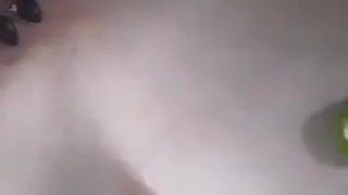 Cucumber blowjob