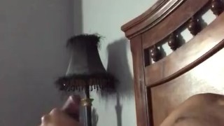 Stroking my huge black COCk Until I bust a nut